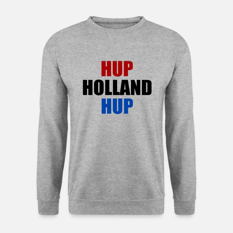 Hup holland hup - Unisex Pullover - Weißgrau meliert