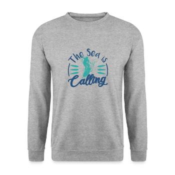 Surfeurs - Sweat-shirt Unisexe - gris chiné - Devant - Alina (178cm) & Michal (187cm)