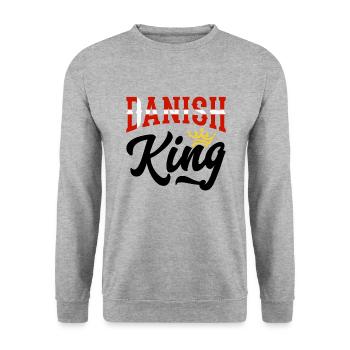 Roi du Danemark Danemark Danemark Drapeau du Danemark - Sweat-shirt Unisexe - gris chiné - Devant - Alina (178cm) & Michal (187cm)