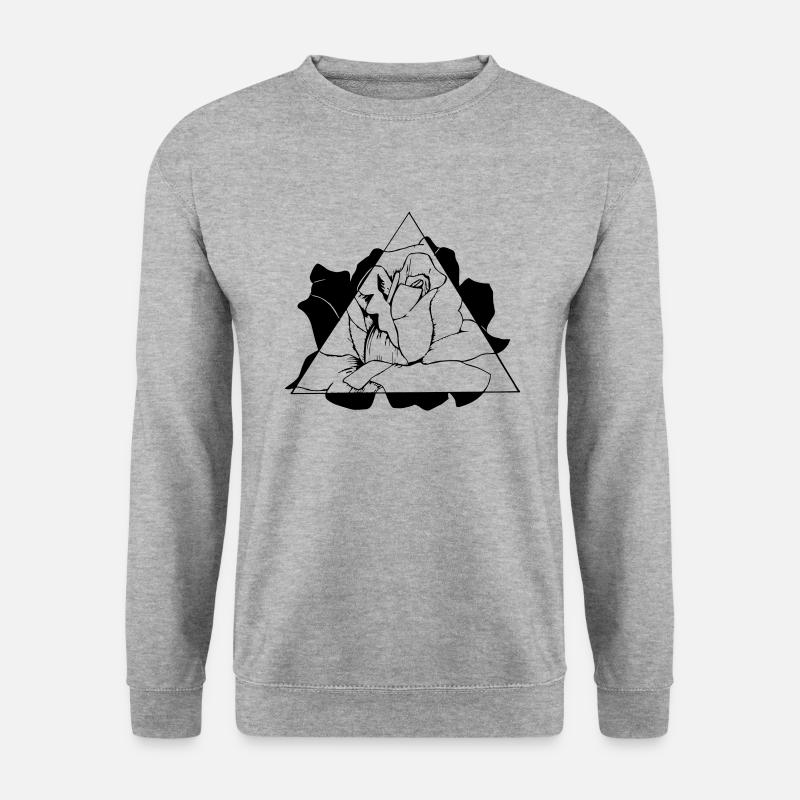 Triangle Rose - Unisex Sweatshirt - salt & pepper