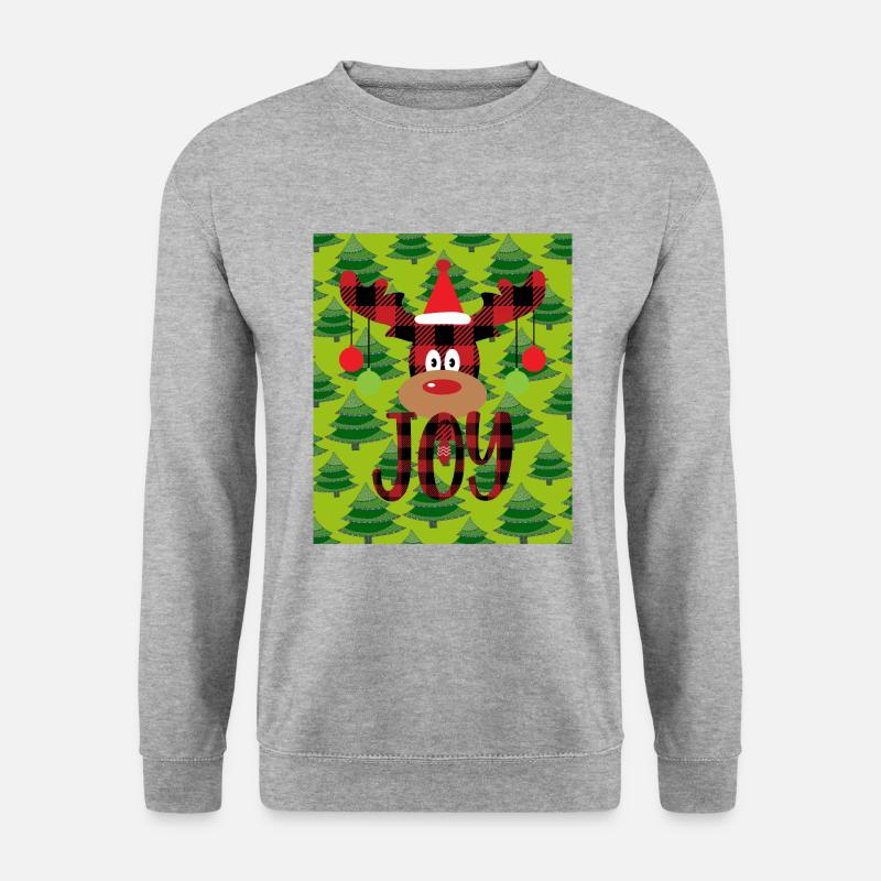 Bald WEIHNACHTEN - Unisex Pullover - Weißgrau meliert