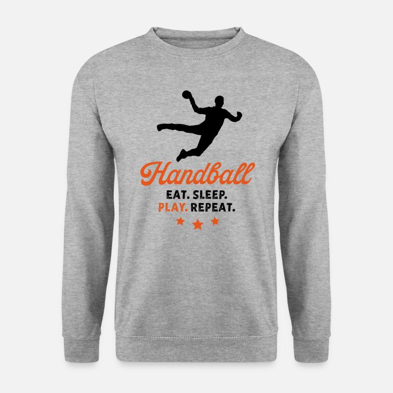 Handball - Eat. Sleep. Play. Repeat - Unisex Sweatshirt - salt & pepper