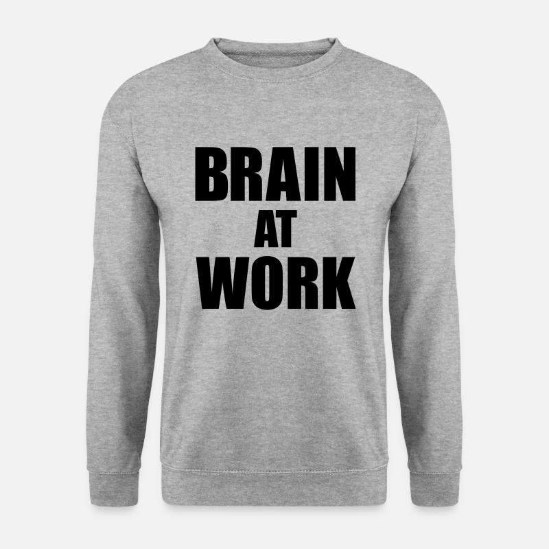 Brain at work - Unisex Sweatshirt - salt & pepper