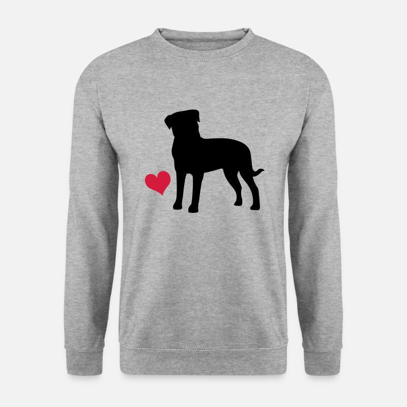 Rottweiler - Unisex Pullover - Weißgrau meliert