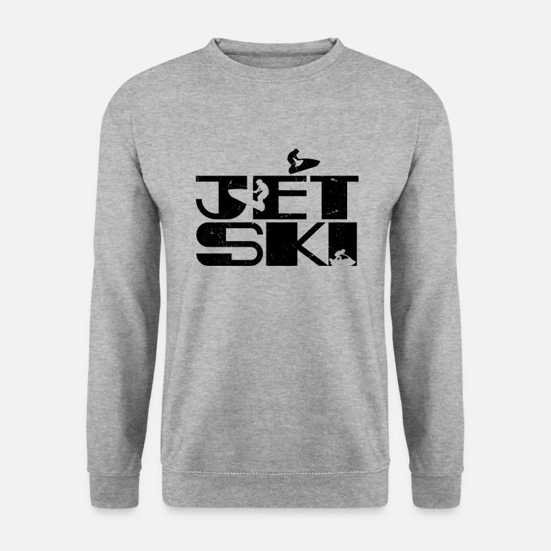 Jetski | Jetski - Unisex Pullover - Weißgrau meliert