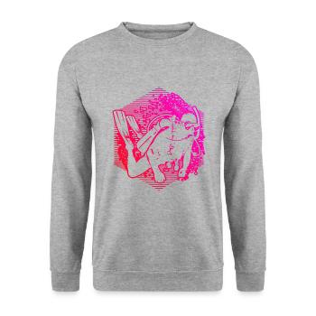 Scuba Diver Scuba Diving Free Dive Diving - Unisex Sweatshirt - salt & pepper - Front - Alina (178cm) & Michal (187cm)