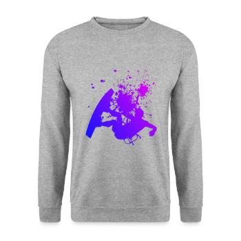 Kitesurfing Kitesurfing Men Kitesurfers - Unisex Sweatshirt - salt & pepper - Front - Alina (178cm) & Michal (187cm)
