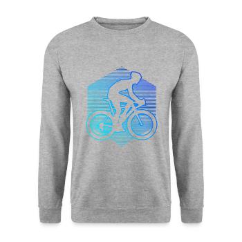 Vélo de route femme homme Cyclisme sur route Cyclisme sur route - Sweat-shirt Unisexe - gris chiné - Devant - Alina (178cm) & Michal (187cm)