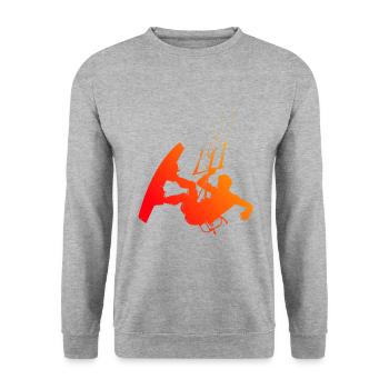 Kitesurfing Kitesurfing Men Women Kitesurfing Kitesurfing - Unisex Sweatshirt - salt & pepper - Front - Alina (178cm) & Michal (187cm)
