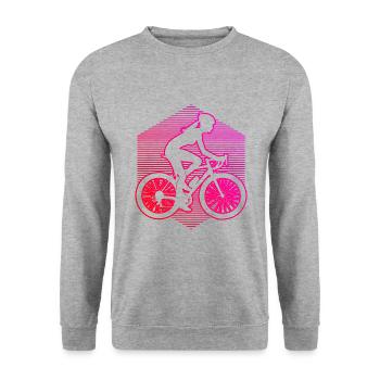 Vélo Femme Cycliste Vélo VTT Cyclisme - Sweat-shirt Unisexe - gris chiné - Devant - Alina (178cm) & Michal (187cm)