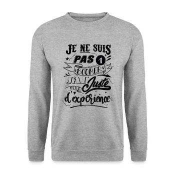 Je ne suis pas boomer - Sweat-shirt Unisexe - gris chiné - Devant - Alina (178cm) & Michal (187cm)