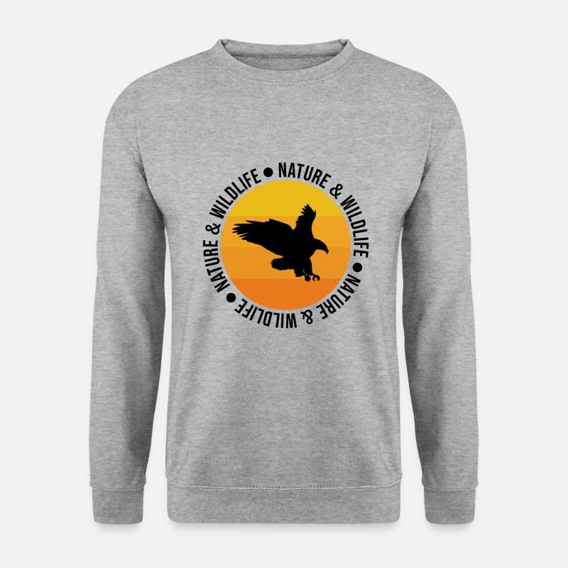 Adler Nature & Wildlife - Unisex Pullover - Weißgrau meliert