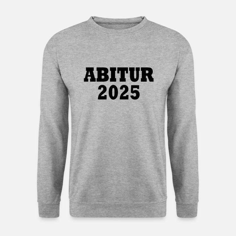 Abitur 2025 - Unisex Pullover - Weißgrau meliert