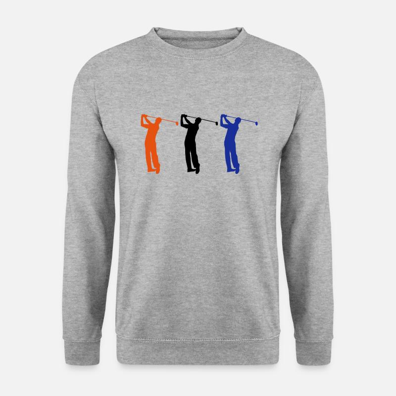 Golf - Unisex Pullover - Weißgrau meliert