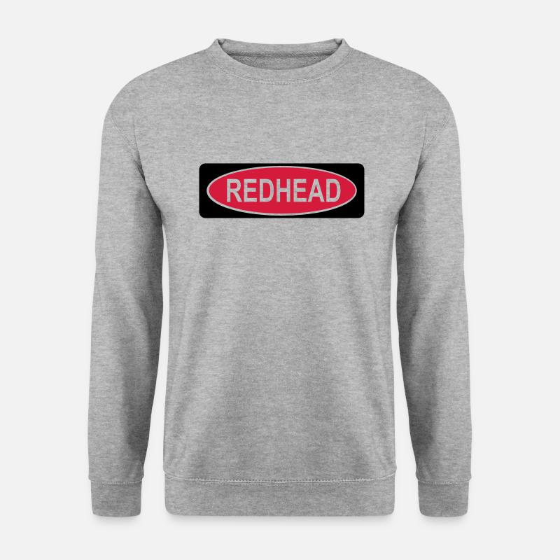 Rothaarig - Unisex Pullover - Weißgrau meliert