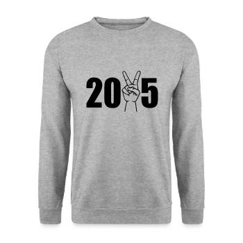 2025 - Unisex Sweatshirt - salt & pepper - Front - Alina (178cm) & Michal (187cm)