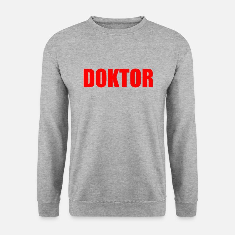 Doktor - Unisex Pullover - Weißgrau meliert