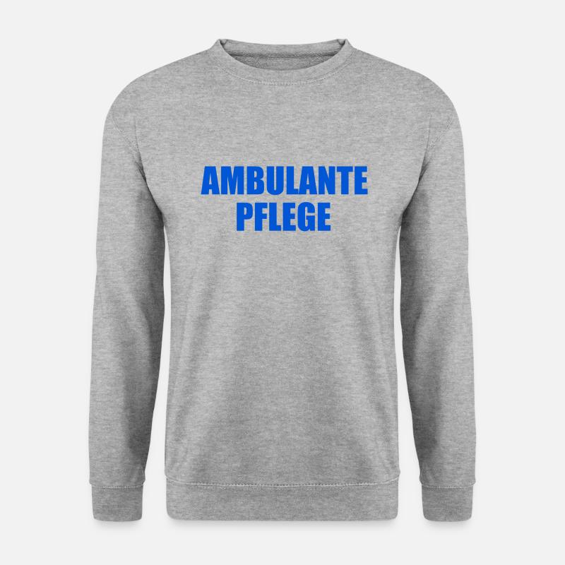 ambulante pflege - Unisex Pullover - Weißgrau meliert