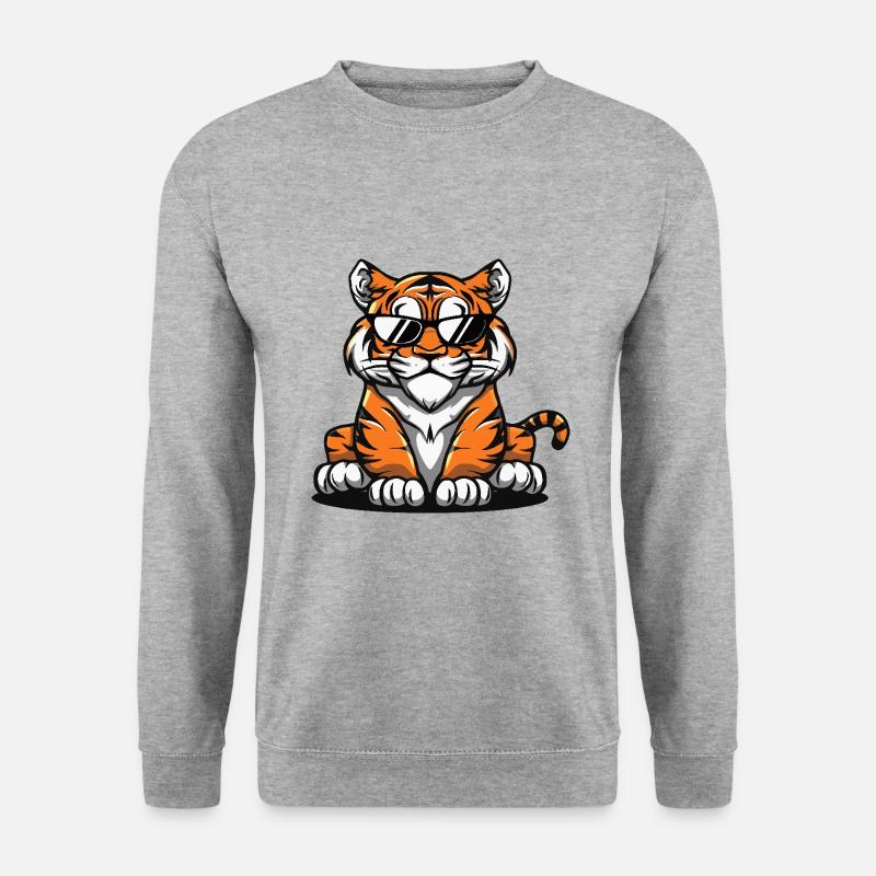 Tiger Cool Comic - Unisex Sweatshirt - salt & pepper