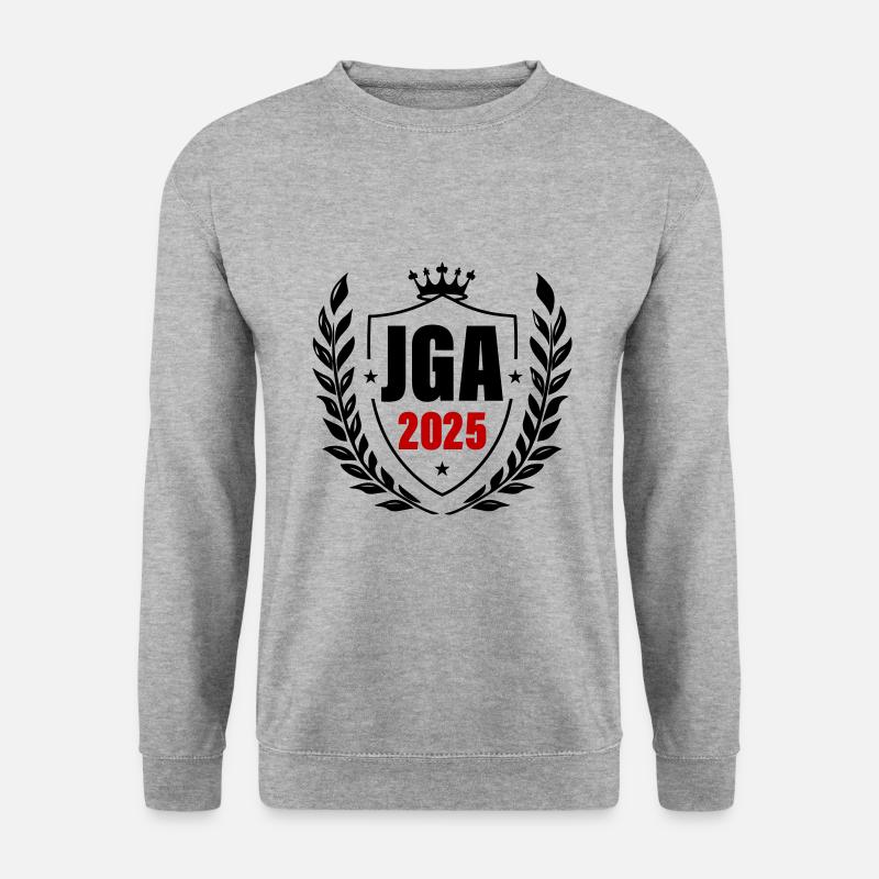 Jga 2025 Junggesellenabschied - Unisex Pullover - Weißgrau meliert