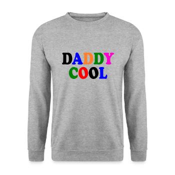 Daddy cool - Unisex Sweatshirt - salt & pepper - Front - Alina (178cm) & Michal (187cm)