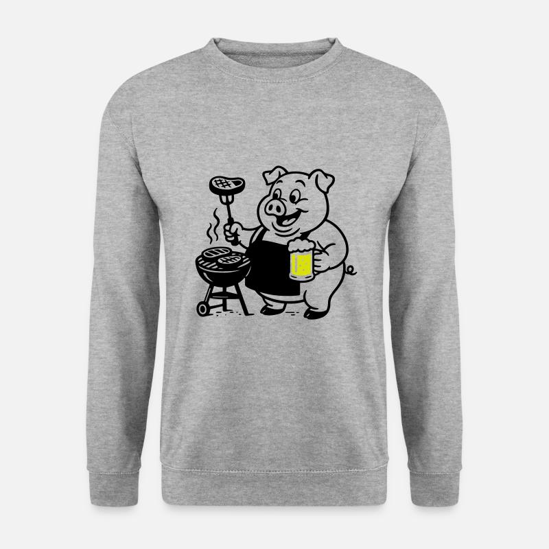 Pork Grilling Beer - Unisex Sweatshirt - salt & pepper