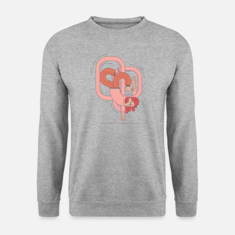 Yoga for Beginners - Unisex Pullover - Weißgrau meliert
