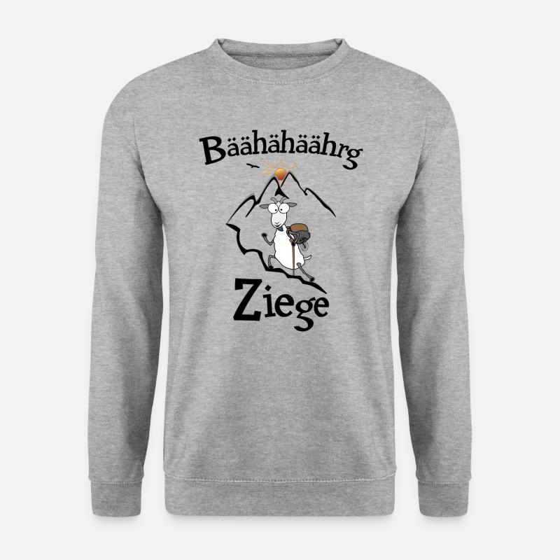 Bergziege - Unisex Pullover - Weißgrau meliert