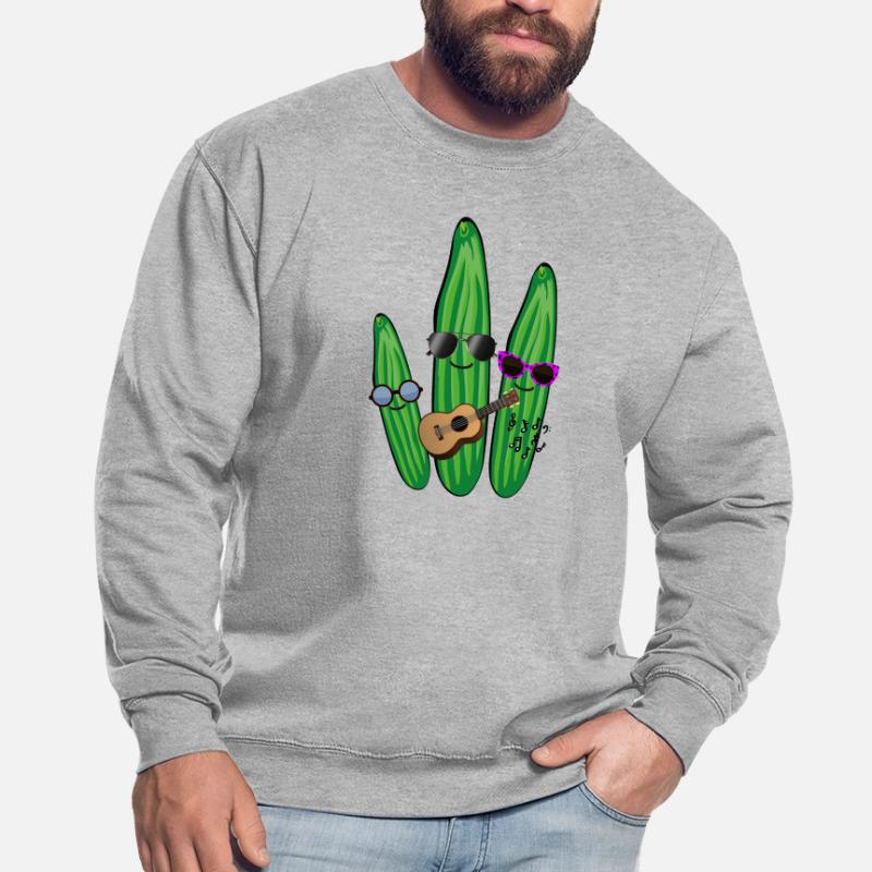 Trio de concombre,Concombre,Concombre,Concombre,Lunettes de soleil, Sweat-shirt Unisexe