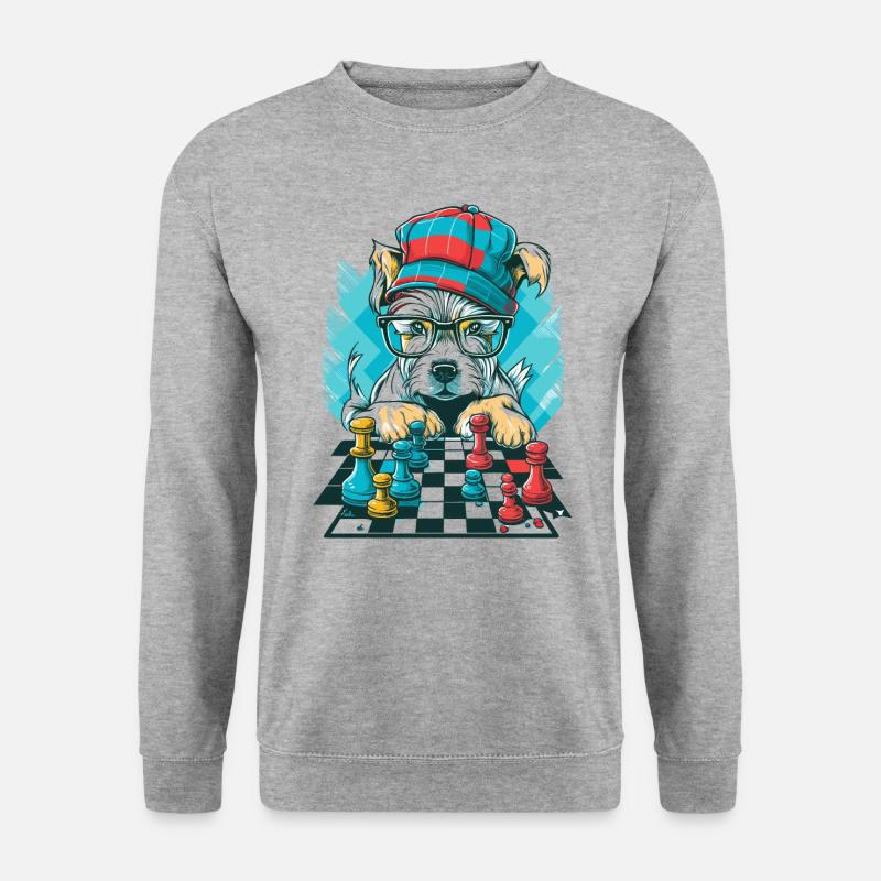 Chess Dog - Unisex Sweatshirt - salt & pepper