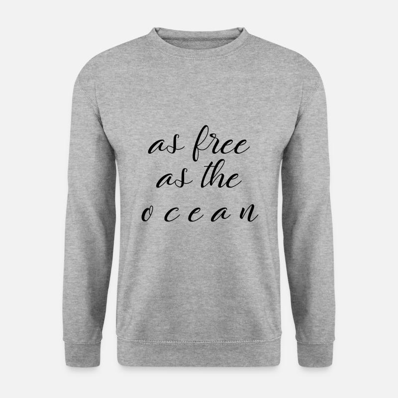 Meer - Unisex Pullover - Weißgrau meliert