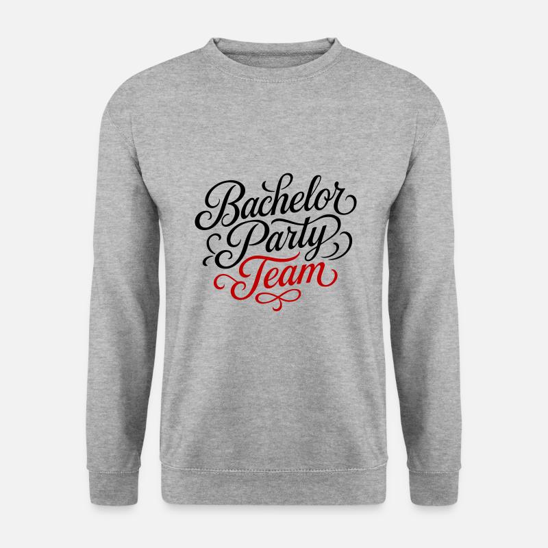 Bachelor Party Team - Unisex Pullover - Weißgrau meliert