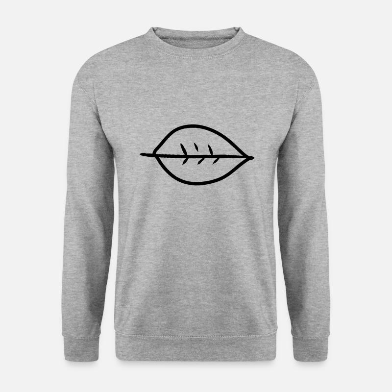 Leaf Shape Nature - Unisex Sweatshirt - salt & pepper