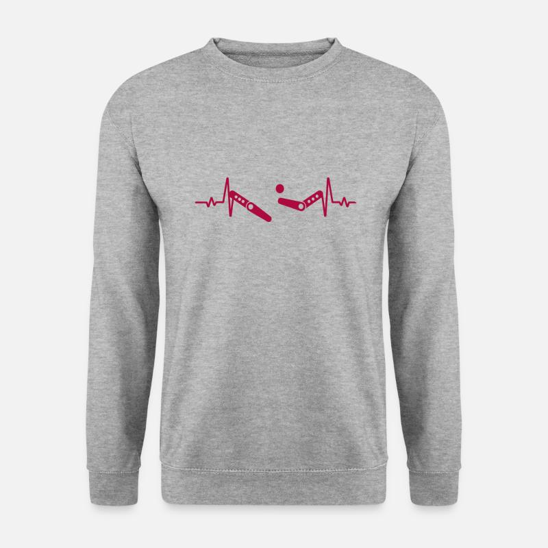 Pinball Arcade Spiel - Unisex Pullover - Weißgrau meliert