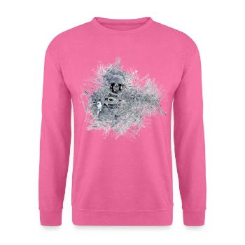 astronaute - Sweat-shirt Unisexe - rose - Devant