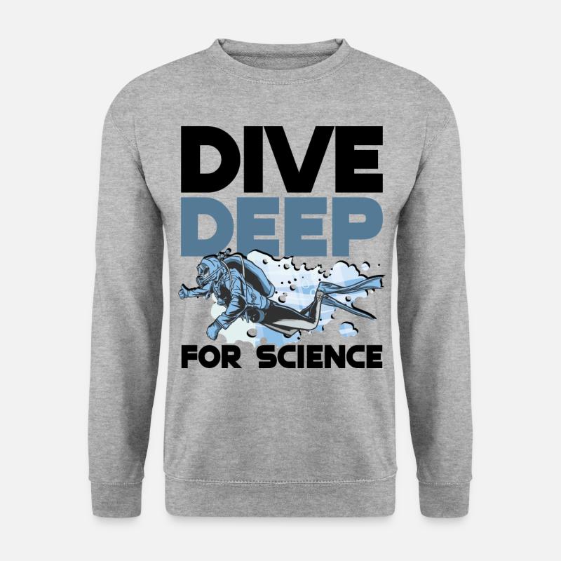 Meeresbiologie - Unisex Pullover - Weißgrau meliert
