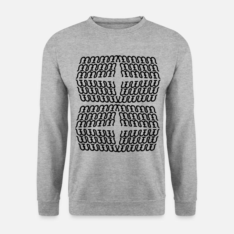 Uni-Stil - Unisex Pullover - Weißgrau meliert