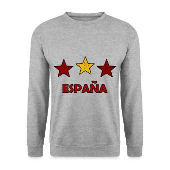 Les Espagnols - Sweat-shirt Unisexe - gris chiné - Devant - Alina (178cm) & Michal (187cm)