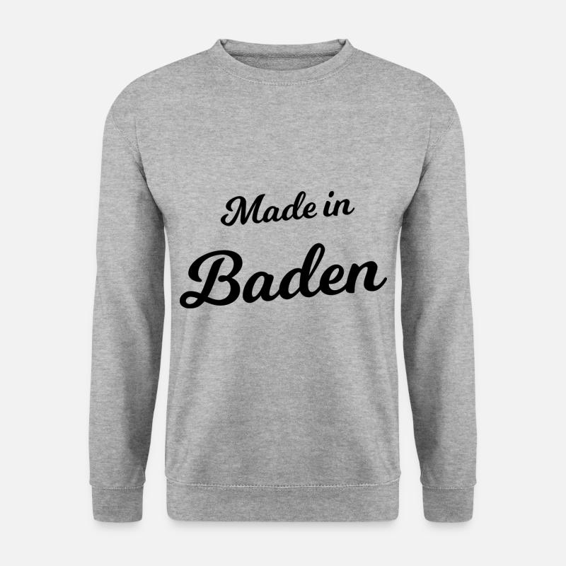 Made in Baden - Unisex Pullover - Weißgrau meliert