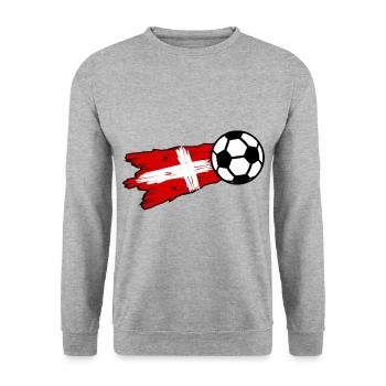 The footballers from Denmark - Unisex Sweatshirt - salt & pepper - Front - Alina (178cm) & Michal (187cm)