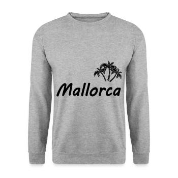 Urlaub im Mittelmeer - Unisex Pullover - Weißgrau meliert - Vorne - Alina (178cm) & Michal (187cm)