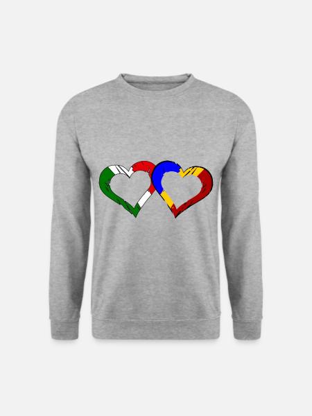 Italian Romanian Love - Unisex Sweatshirt - salt & pepper