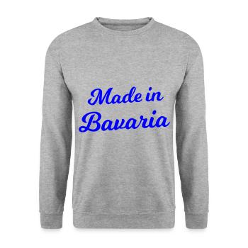 Né en Bavière - Sweat-shirt Unisexe - gris chiné - Devant - Alina (178cm) & Michal (187cm)