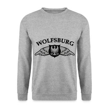 Heroes from Wolfsburg - Unisex Sweatshirt - salt & pepper - Front - Alina (178cm) & Michal (187cm)