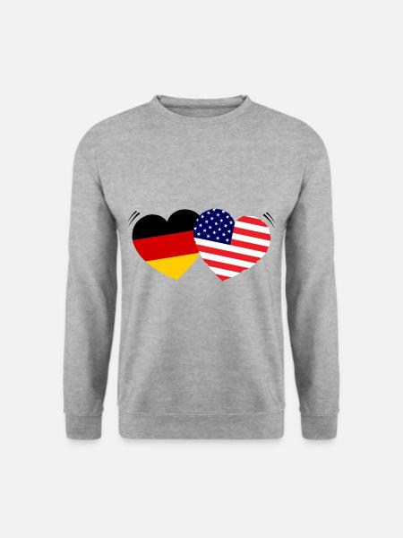 USA and Germany - Unisex Sweatshirt - salt & pepper