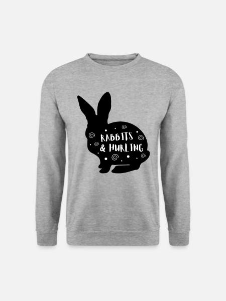 Rabbits & Hurling - Unisex Sweatshirt - salt & pepper