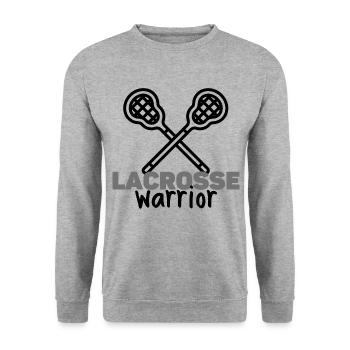 Guerrier de crosse - Sweat-shirt Unisexe - gris chiné - Devant - Alina (178cm) & Michal (187cm)