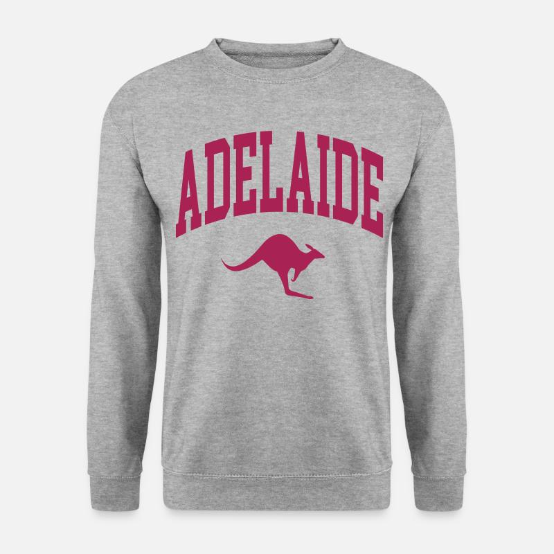 Adelaide - Unisex Pullover - Weißgrau meliert