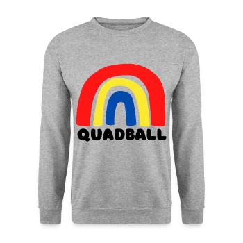 Quadball Rainbow - Unisex Sweatshirt - salt & pepper - Front - Alina (178cm) & Michal (187cm)