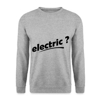 Voitures électriques - Sweat-shirt Unisexe - gris chiné - Devant - Alina (178cm) & Michal (187cm)